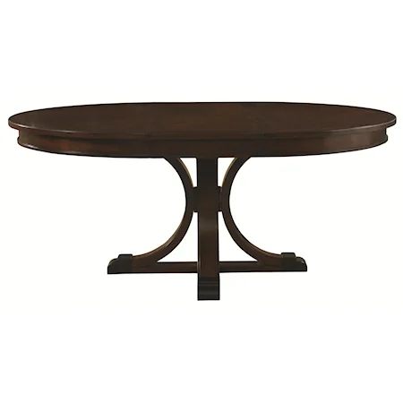 Transitional Round Dining Table